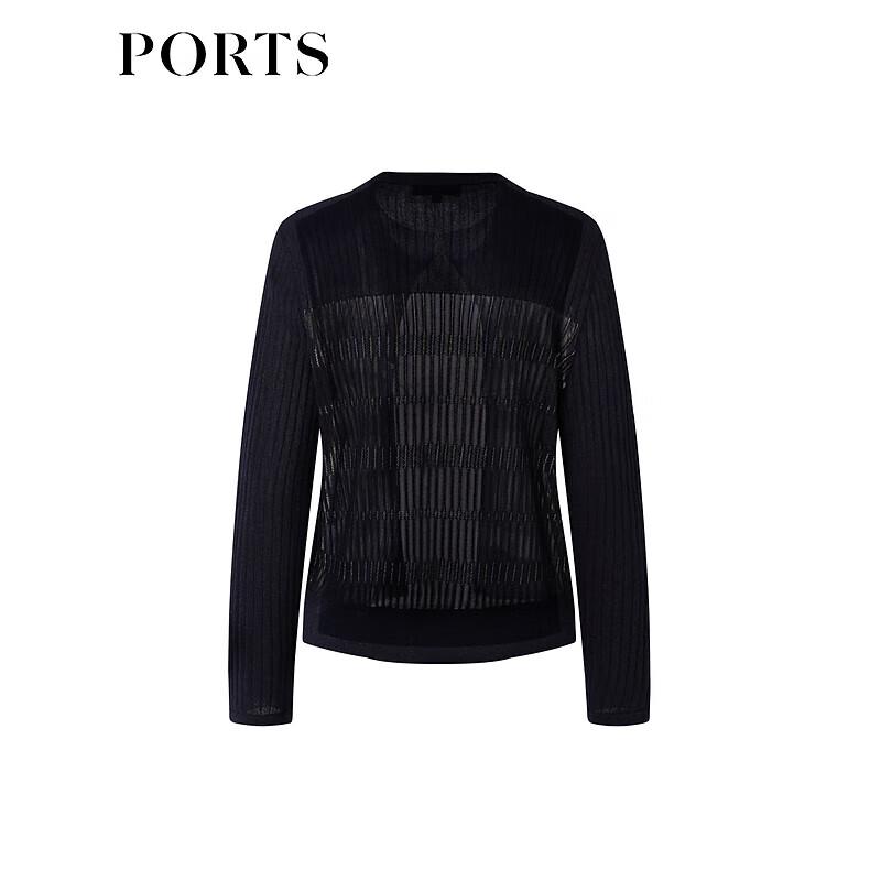 

PORTS Женский вязаный кардиган с круглым вырезом и длинными рукавами M