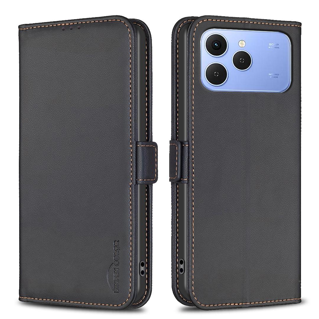 

For TECNO Spark 40 Pro+ 4G Case BINFEN COLOR BF31 PU Leather Flip Folio Phone Wallet Cover