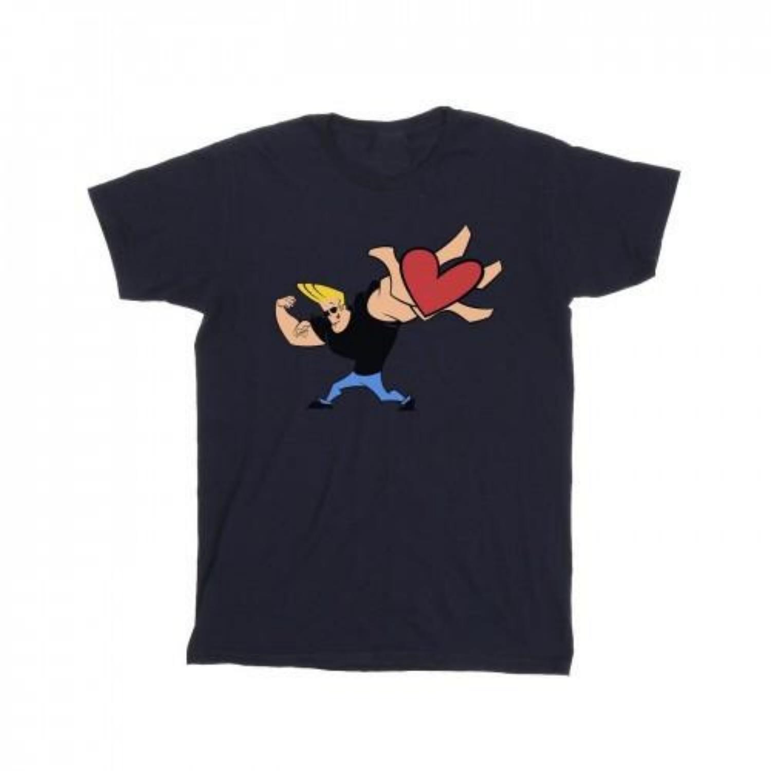 Мужская футболка Джонни Браво Сердце Подарок S разноцветный