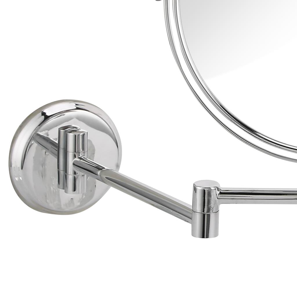 Wall Mounted Makeup Mirror Bathroom Stylish Electroplating Cosmetic Mirror Accessory