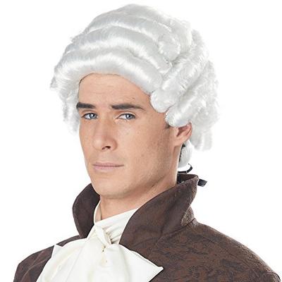 California Costumes Edler/Musiker Herren Weißes Kostümperücke 70172