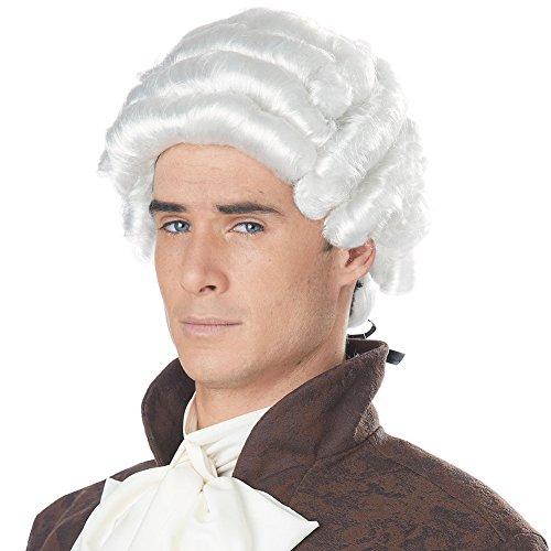 California Costumes Noble/Musician Men's White Wig 70172