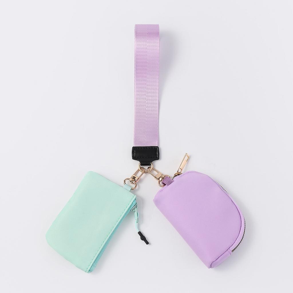 The same wrist bag portable mini fashion color matching change bag nylon waterproof storage key bag