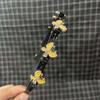 Shiny Women Butterfly Hair Hoop Elegant Hairband Twinkle Hair Bands with Clips  Female