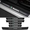 Car Door Sill Anti Scratch Rear Trunk Protector Stickers for Skoda Rapid Fabia 1 Octavia A7 Scala Yeti Kodiaq Karop Kamiq Superb