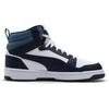 Rebound V6 Resistenti all'abrasione Mid top Scarpe da Skateboard Unisex Nero Blu 392326-28