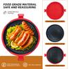 Baking Tray Round Microwave Grill Pan Grilled Cheese Pizza Crisper Crispy Bacon Toaster Sandwich Maker Griddle for Home School