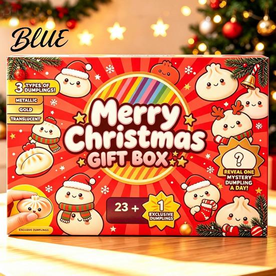 Countdown Gift Box Stress Relief Xmas Advent Dumpling Box Merry Christmas Calendar with Toy Squeeze