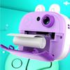 Kids Instant Cameras 2.0 Inch HD IPS Screen Thermal Paper Picture Photo With Lanyard Printer Children Christmas Toys Gifts