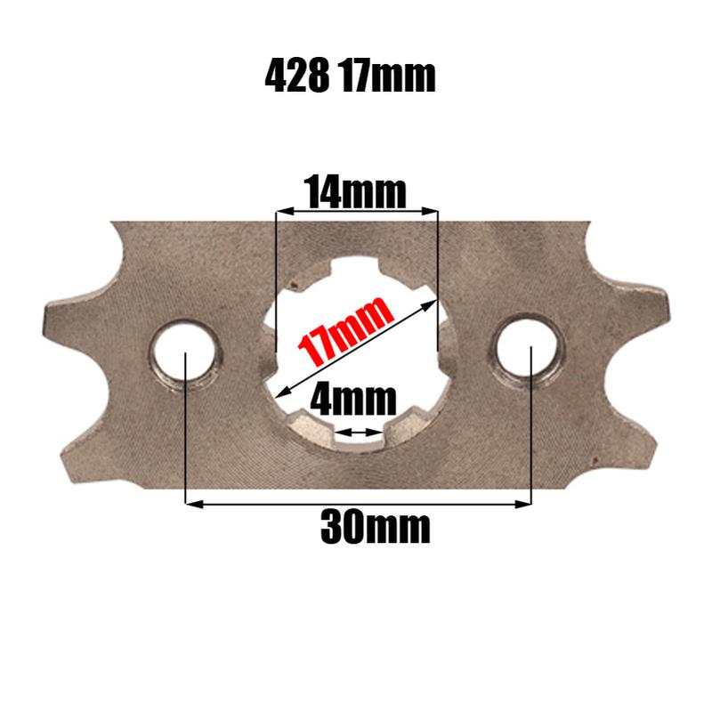 15T Tooth 428 ID 17mm /20mm Front Engine Sprocket For Motorcycle Dirt Bike ATV Quad Buggy