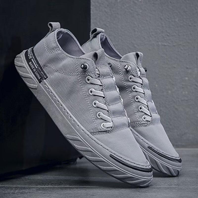 Neformální pánská pracovní obuv, boty odolné proti nečistotám a vodě, retro pánské boty, protiskluzová sportovní obuv na prkno