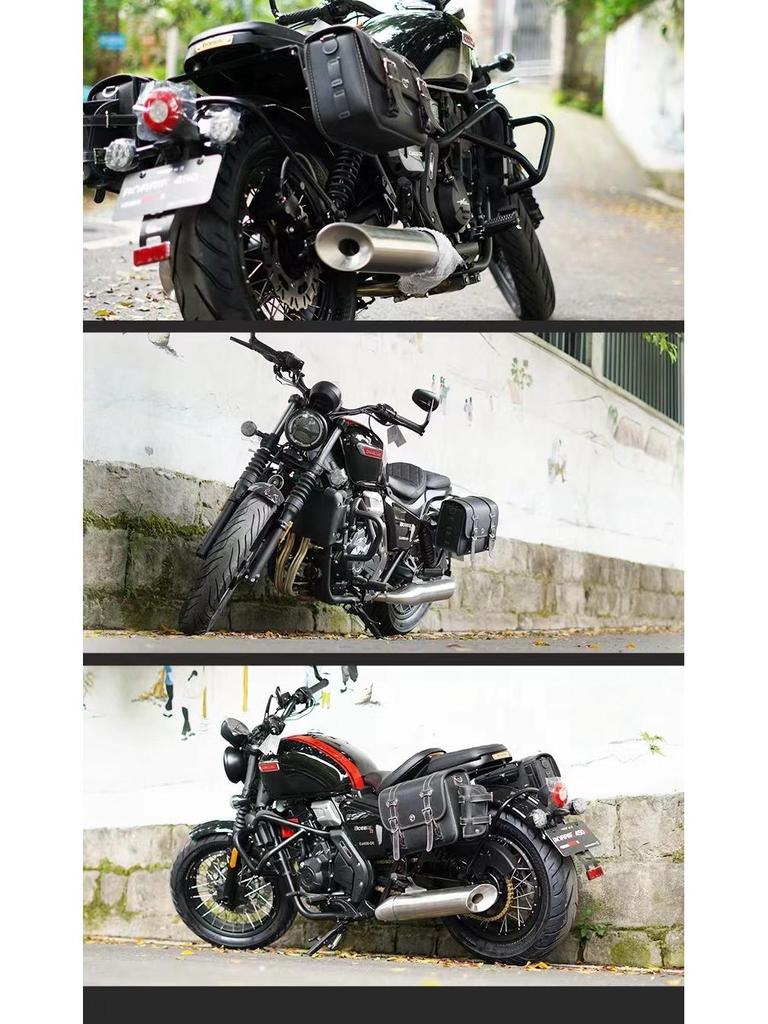 Yangtze 400/450/700 Bumper Guard Bar with Quick Release Backrest and Retro Saddlebag