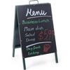 Tablica informacyjna reklamowa menu wolnostojąca do restauracji 500x850mm - hendi 664117