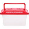 Smooth Surface Portable Turtle Tank Transparent Plastic Fish Tank for Reptile Feeding Compact Living Habitat Small Pet