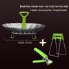 Stainless Steel Foldable Steamer Basket for Vegetables and Bread Cooking