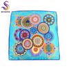 [Bysifa] Women'S Scarves New 100% Silk Scarf Fashion  Luxury Pure Silk Blue Scarf Shawl Spring Fall Winter Scarves 88*88Cm