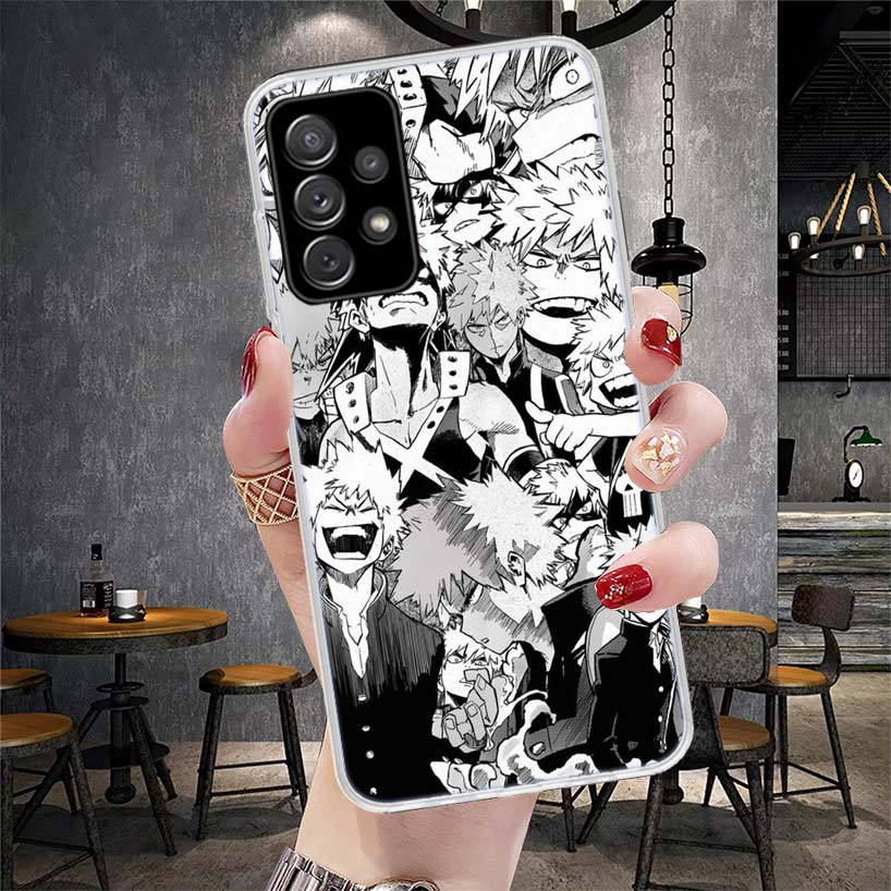 My Hero MHA Bakugou Katsuki Phone Case For Samsung Galaxy A13 A14 A15 A16 A17 A53 A54 A55 A56 A57 A33 A34 A35 A36 A37 A23 A24 A2