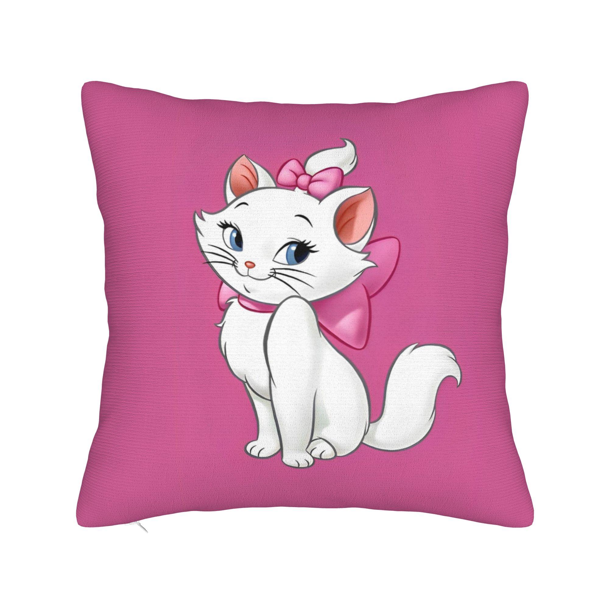 Милая Наволочка для Подушки-Пледа с Кошкой Мари, Полиэстеровая Подушка-Плед, Персонализированная Наволочка 30cmx30cm