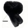 1Pcs Imitation Fox Fur Cold Resistant Collar Scarves Neck Warmers Plush Fluffy Fur Scarf Thicken Solid Color Warm Neckerchief