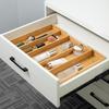 Cooking Utensil Drawer Cutlery Extendable Kitchen Tool Cutlery Large Sliding Type X Storage Drawer Organizing Bamboo Storage, Storage, Case, Capacity,
