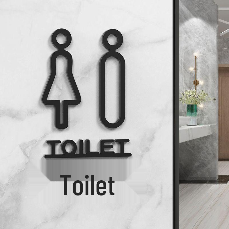 Niestandardowe znaki toaletowe: Kreatywne naklejki na toaletę do biura i hotelu dla mężczyzn/kobiet