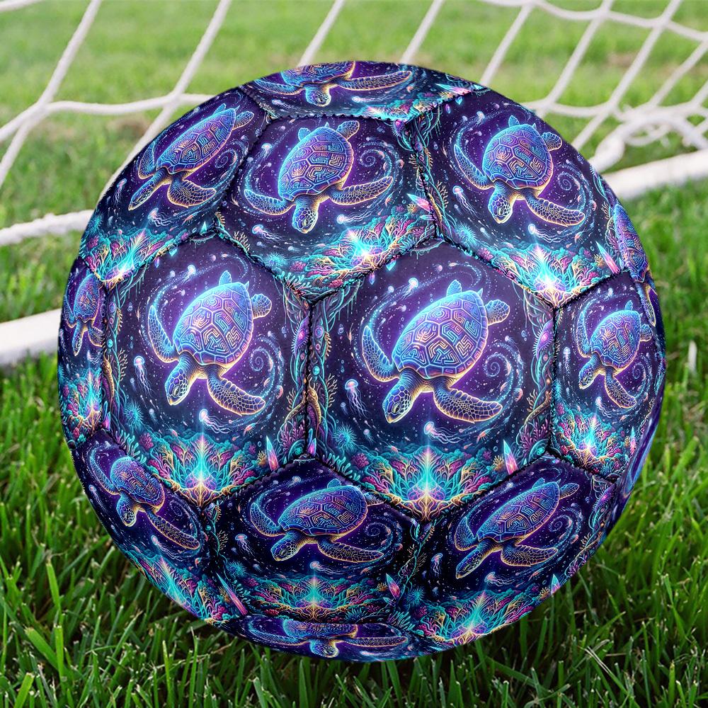 1pc Underwater Fantasy Theme Soccer Ball Football, Size 5, Lightweight PVC, Durable Outdoor Training Soccer Ball, Gift m61451