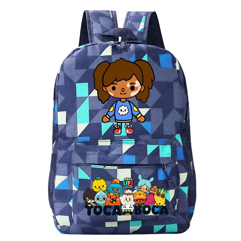 Toka Life World Printed Travel Bag 2023 Cross-border New Casual Backpack
