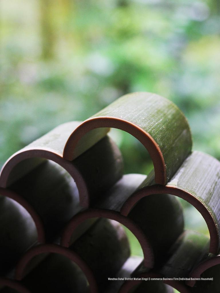 Bamboo Tile Decorations: Hollow Halved Bamboo Tubes for Floral Arrangements, Weddings, and Kindergarten Environments