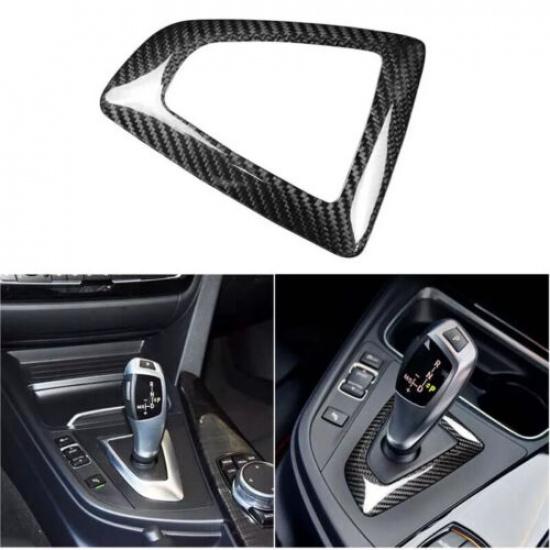 Center Gear Shift Panel Frame Cover Real Carbon Fiber Fits 13-18 BMW F30 F31 F34