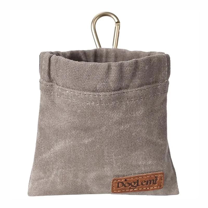 

Dog Training Snack Bag Outdoor Travel Pet Dog Treat Pouch Resistance Food Dispenser Bag Durable Pet Accessories сірий