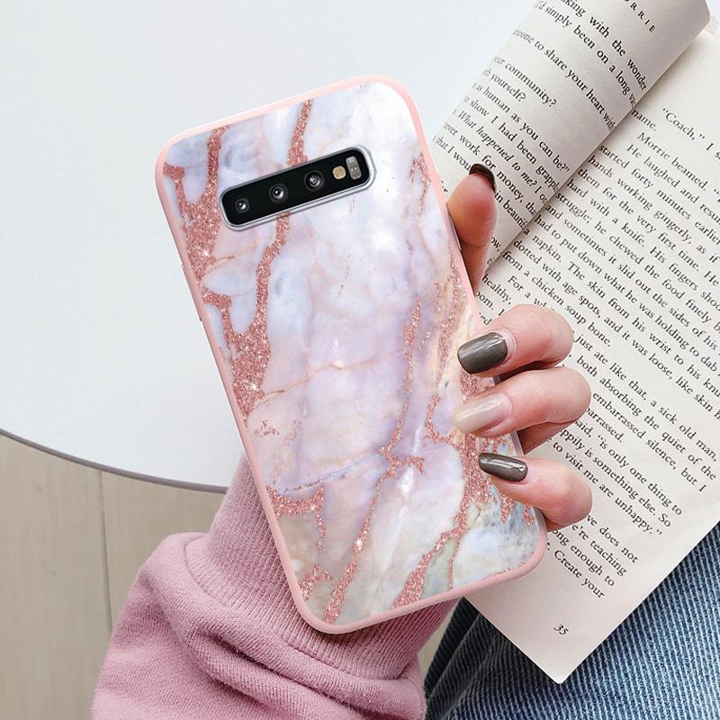 Color Luxury Marble Case For Samsung Galaxy S10 S 10 Plus S10E Fundas Soft TPU Protection Back Cover For Samsung S10 Shockproof