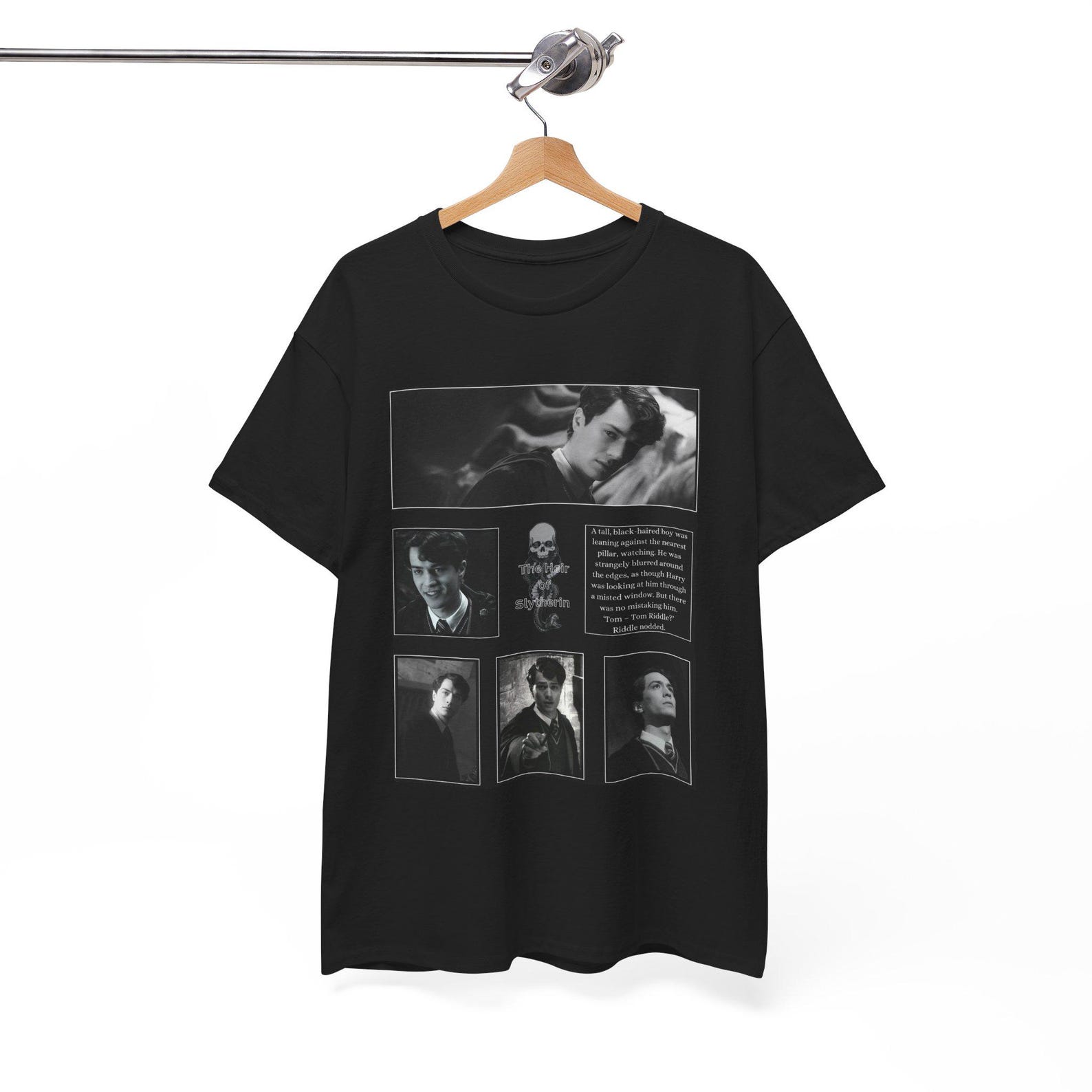 Tom Riddle HP Heavy Cotton Tee - Tom Marvolo Riddle Graphic Tee, Casual Style, Gift for Fans Vintage Look, Wizarding World 4XL