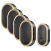 Smart Wireless Waterproof Doorbell, One-to-Four Bells with Long-Range Remote Control for Home.