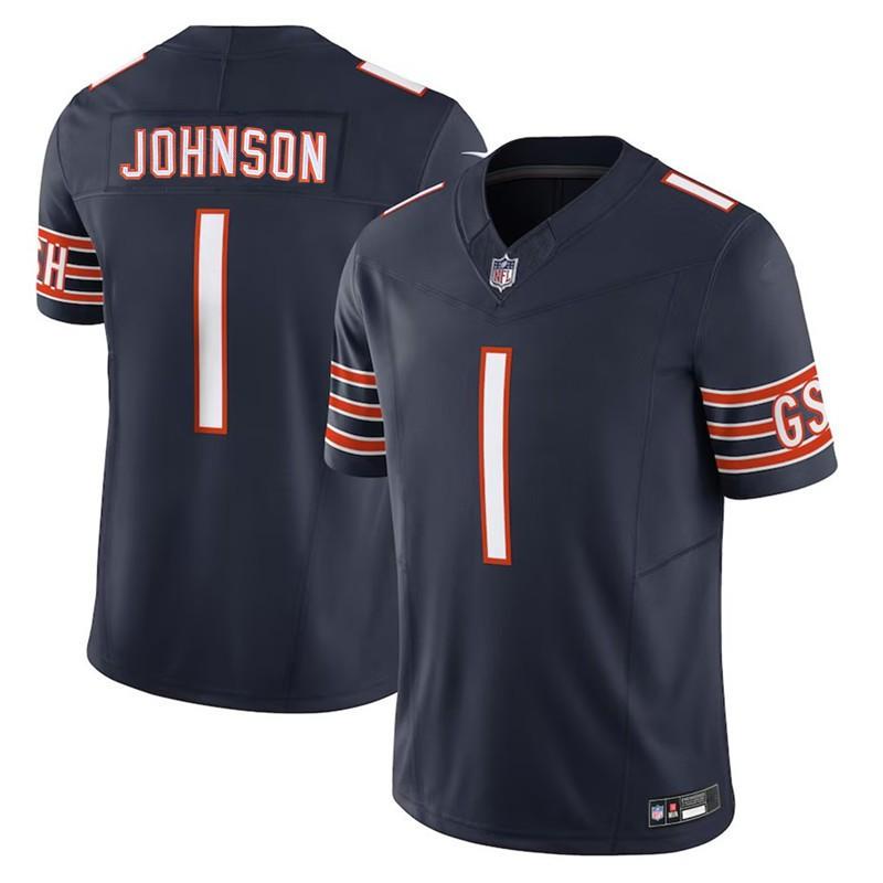 NFL Chicago Bears 1 Johnson Football Jersey Mens 2nd Gen Sports Game Uniform