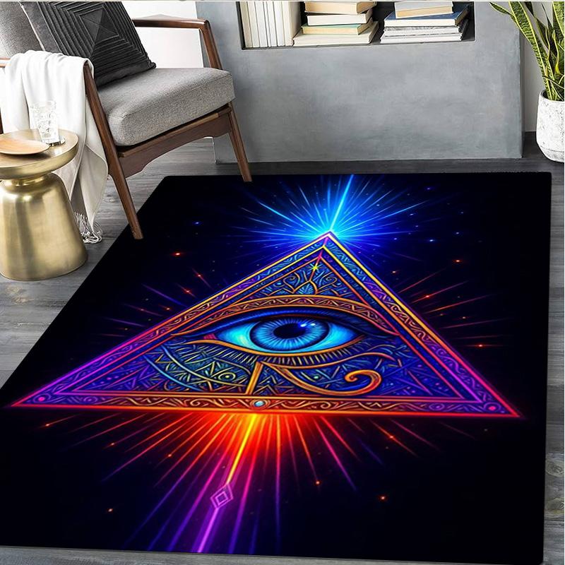 1Pc Freemason Print Rug - home decoration Carpet For Living Room Bedroom Flooring Computer Chair Area Rug