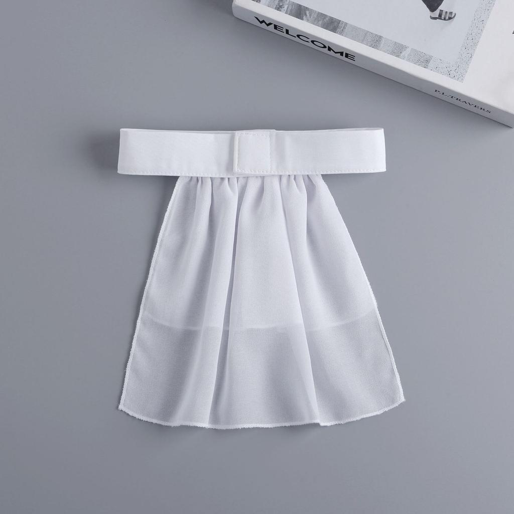 Perfect Match Women Double Layer Shirt Fake Collar Ties Ladies Female Detachable Neckwear For Fake Collar Sweater Dress Clothing Decor