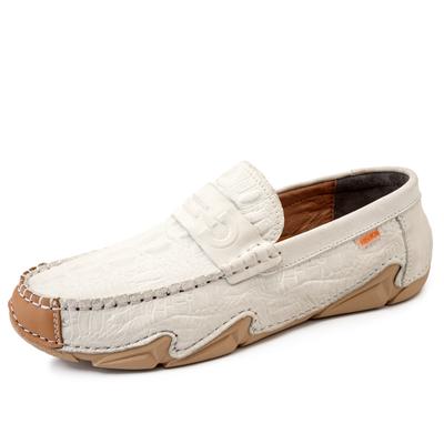 Herren Loafer Weiche Mokassins Hochwertige Frühlings- und Herbstschuhe aus echtem Leder Herren Warm Flats Fahrschuhe