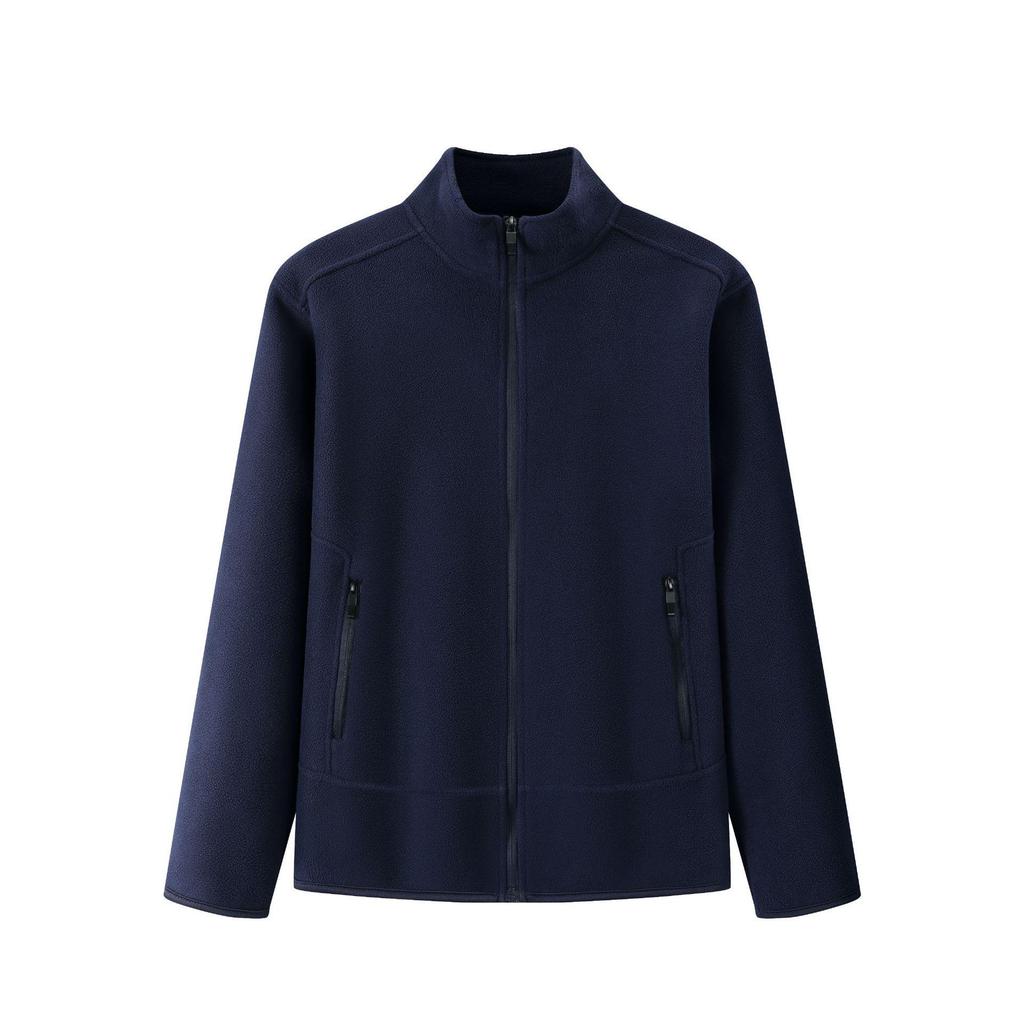 Autumn/Winter Fleece Stand-Up Collar Sweatshirt with Custom Logo & Embroidery