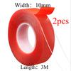 2pc Ultra Thin Transparent Red Film Double Sided Tape With HighTemperature Resistance No Marks Waterproof Adhesion Strong Adhes