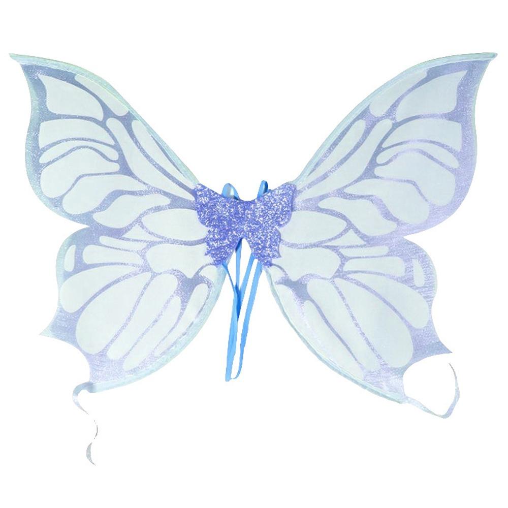 Halloween Kostüm Feenflügel Glitzernde Verkleidungsflügel Neuheit Feenkostüm für Frau für Erwachsene Mädchen