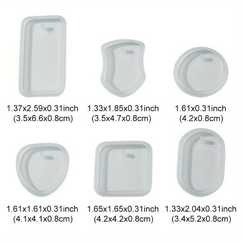 6pcsDried Flowers Real Natural Plant Pressed Flower Epoxy Resin Filling DIY Keychain Pendant Silicone Mold Jewelry Making Crafts