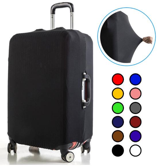 Copertura per Valigia Elastica in Seta di Latte - Ispessita, Antipolvere, Colore Solido Protettore per Trolley per Bagagli da Viaggio.