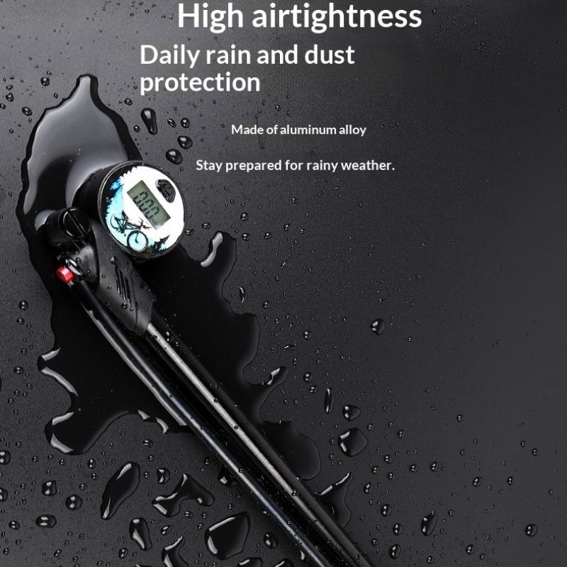 OFFBONDAGE Portable High-pressure 300psi Bike Air Pump with Gauge for Fork & Rear Suspension Shock Absorber MTB Bicycle Pump
