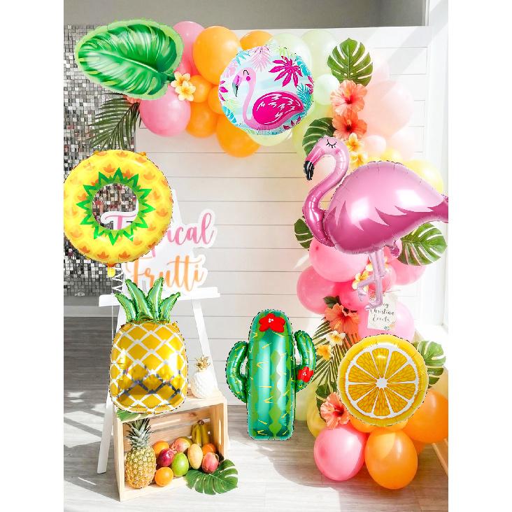 8pcs Flamingo Foil Balloon Set—Ideal for Hawaiian Parties,Birthday Decorations,Pool Beach Parties,and Tropical-Themed Events 5