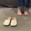 French temperament half slippers outer women's shoes spring and summer 2025 new flat-bottomed lazy one-pedal bag head sandals