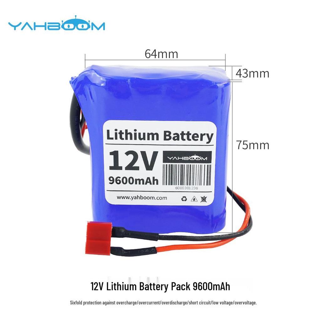 12V 9600mAh Smart ROS Trolley Lithium Battery Pack 18650
