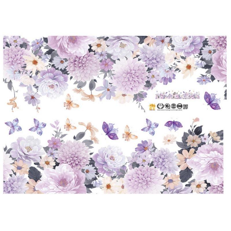 

HM71017 Пион Цветок Решетка Шкаф Коридор Коридор Декоративная Наклейка на Стену