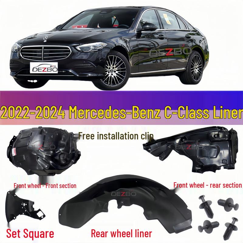 

Mercedes-Benz C-Class W206 C200/C260 Wheel Deflector & Mudguard Set Wind Deflector, Left Driver [Thin Domestic]