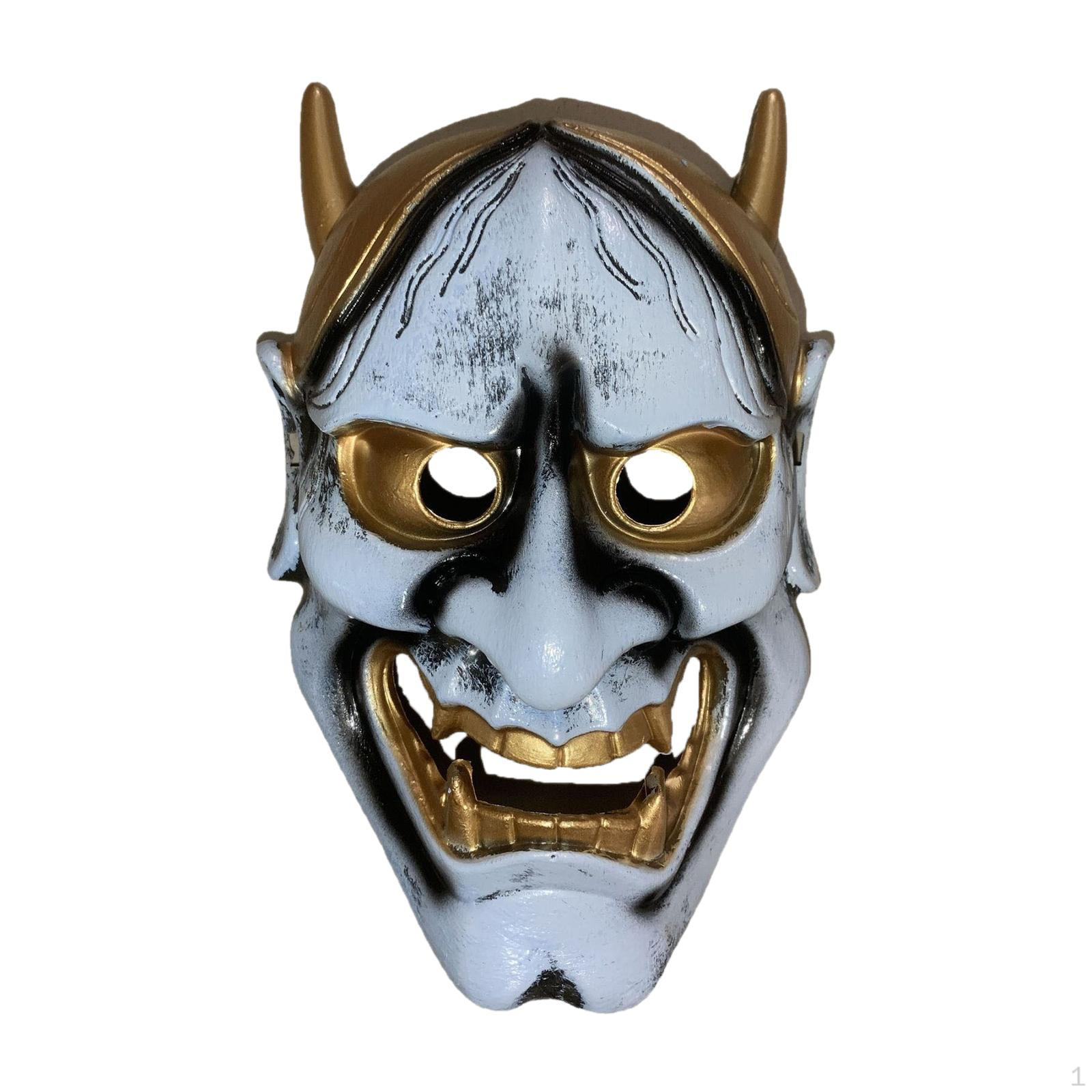 Halloween Festival Costume Mask Cosplay Full Face Cover Masquerade Devil Scary for синий