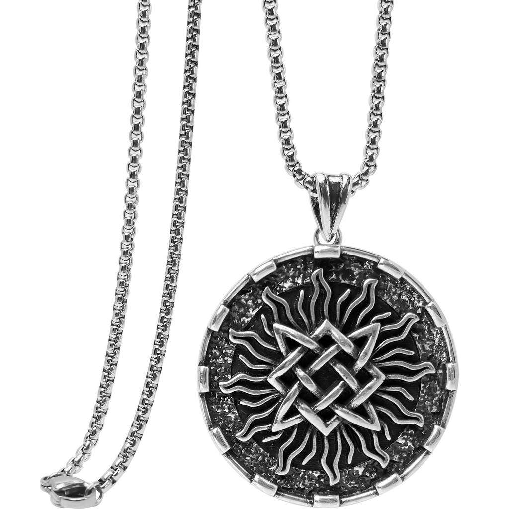 Viking Heavy Craft Necklace Minimalist Sweater Chain Pendant for Men Women Unisex Jewelry Gift